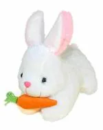 Tickles Plush Animal with Carrot Lightweight Stuffed Soft Plush Toy 26 cm 4Y and Above