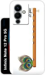 Case Club White Silicon Grip Case Back Cover For Infinix Note 12 Pro 5G