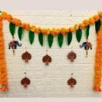 Playful Stitches Lotus Hanging For Home Decor | Lotus Hanging | Diwali Decoration Items for Home Decor | Pooja Decoration Items | Temple Decoration Office Decoration 10 Pcs