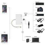 Microware 3 in 1 Lightning to RJ45 Ethernet LAN Adapter