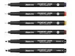 Aristo 0.1 mm 0.2 mm 0.3 mm 0.5 mm Chisel Round nib Pigment Liners for Technical Drawing Lettering Calligraphy Illustrations Outlines Quick Drying Waterproof Ink, ISO Standard Colour Coded