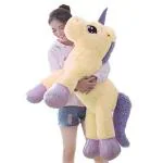 Glance Big Size 65CM Funny Star Wars Unicorn Stuffed Animal Plush Toy, Safe for Kids, Soft Toy, Beige