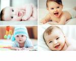 Craft Qila Cute Smiling Baby Posters for Pregnant Women CQ013 (Size: 12 x 18 Inch) Set of 4