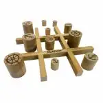 Clapjoy Brown Tic Tac Cambio Gobblet Gobblers Board Game - 5 Years And Up