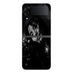 GADGETSWRAP Printed Vinyl Skin Sticker for Samsung Galaxy Z Flip 4 - gray scale woman