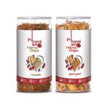 Yummiano Rajma Chips, Peri Peri And Masala - 140 g Each (Pack Of 2)