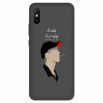 Voleano back cover for Redmi 9A, Cigarette, smoke, graphic, red background, cases cover