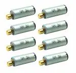 InventoSales 8Pcs 3V - 6V Vibration DC motor N60 mini coreless micro DC Toy Hobby Motor 12x30mm 25000 rpm copper ecentric weight for Toys DIY Projects