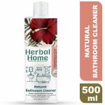 Herbal Home Natural Bathroom Cleaner | Limescale Remover Suitable for Tap, Shower, Sink & Bathroom Tiles | Removes 99.9% Germs | 500 ML