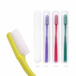 Dr. Flex Hard Toothbrush with DuPont Filaments in Anti-Bacterial Container for Adult - Pack of 4