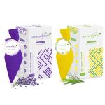 Aromahpure Camphor Cube | Pack of 2| Refreshing Lemongrass & Joyful Lavender Fragrance | 45 Days Last Long| 100% Pure & Organic Camphor Cube for Car, Room, Bathroom & Air Freshener