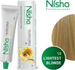 Nisha Professional Permanent Hair Colour Creme Black Hair color 1.0, 60gm 100% Gray Coverage Anti Aging Professional Salon Hair Colour