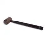DOKCHAN Lightweight Brown Color Wooden Hammer for Ring the Bell | Ghadiyal Bell | Ghanta (Size - 34cm)