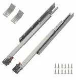 M.H. Super Concealed Drawer Slides for Wardrobe, 45cm, Set of 2 Pairs