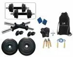 Protoner 10kg Adjustable PVC Dumbbells with String Bag