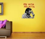Lanstick Vinyl Multicolor Actor Vijay Sethupathi Image With Dialogue Quote Self Adhesive Wall Sticker 24 inch