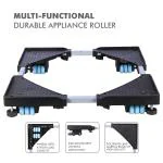 Yemark 24 Wheels Stand Refrigerator Trolley Base with Heavy Duty Mild Rods 4 Stoppers for Washing Machine Dishwasher (Minimum size - 40cm x 40cm , Maximum size 70cm x 70cm)