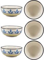 Caffeine Blue Stoneware Dessert Bowl (Set Of 6)
