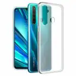 Fastship Rubber silicone Back Cover for Realme 5 Pro - Transparent