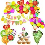 Party Propz Fruit Theme Birthday Decoration (Set Of 62)