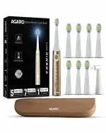 AGARO Cosmic Plus Max Sonic Electric Toothbrush Champagne Gold