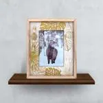 Storia Photo Frame Set Of 2 Table Photo Frame For Office & Home, Bedroom, Office Desk, Living Room Premium Wooden Photo Frame For Home Décor - Brown, Rectangular, Tabletop, Deer Design (16.6 x 11.6cm)