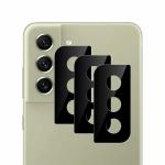 Kite Digital Samsung S21 FE [Black] Back Camera Lens Protector Tempered Glass Full Camera Coverage with Easy Installation Kit (Pack of 3)