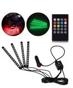 Caromatic Car Atmosphere Light - 48 Led Car Interior Car Dashboard Atmosphere Strip Light - Car Interior Led Lighting Kit With Sounds Activated Wireless Ir Remote Control (12 Volt, Multicolor)