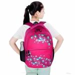 ISB FASHION FLOWERS PRINTED SCHOOL BAG FOR BOY AND GIRLS | COLOR-PINK | SCHOOL BAG | TUTATION BAG | BAG PACKS FOR BOOKS