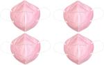 Benison India Pink N95 Face Mask (Pack Of 4)