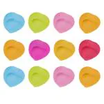 MAPPERZ Reusable & Washable Silicone Round Moulds Baking Cup Set for Cake -(12)