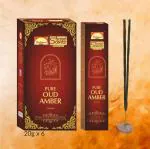 PARIMAL SACRED SCENTS NATURAL PURE OUD AMBER INCENSE STICKS | PACK OF 6 - 20 GRAMS X 6 = 120 G | NATURAL | TRADITIONAL | HAND ROLLED AGARBATHI |
