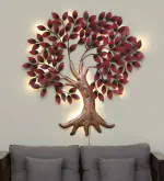 SMAART CRAAFTS Maple Tree Metal Wall Art Décor | Premium Design for Living Room, Bedroom, and Office | Anti-Rust Powder Coated | 45in x 45in | Nature-Inspired Wall Decor for Stunning Home