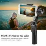 Eyuvaa 3- Axis Handheld Gimbal PTZ camera mount for all smartphone with Face and object tracking motion, various time lapse feature