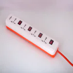 Nippo Spike Guard 6A 240 Volts with Voltage Spike Protection 4 International Sockets Fire Retardant Cable Extension Cord for Laptops, Home Appliances