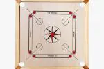 Synco Mango66 4 mm Wooden Carrom Board with 2 x 1.5 inch Frame size