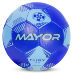 Mayor Fury 2.0 Football Indoor and Outdoor Football, Hand Stitched Football Kids Football for Age Group Below 9 Years - Size- 3 (Pack of 1, Blue)