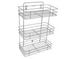Piplac Corner Stainless Steel Multipurpose Storage Rack/Shelf, 3 Layer Kitchen Rack, Bathroom Shelves and Racks Steel, Wall Mounted Organiser for, Book/Spices/Jar/Bottle Keeper in Cover