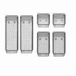 INKULTURE Drawer Organizer Storage Bins With Various Size for Kitchen, Office, Bathroom, Vanity Makeup Organiser |(06 Pcs Set)