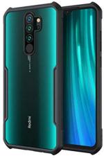 Mcase Plastic, Silicon Black Back Cover For Oppo A5 2020