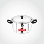 Mahaa Stainless Steel Milk Boiler Induction Friendly Pot, Silver (1.5 LTR Volume)