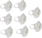 Benison India White Anti-Pollution Mask (Pack Of 8)