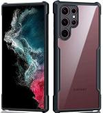 Samsung S22 Ultra Black Silicon Handy Air Cushion Mobile Back Case 20.32 x 12.7 x 10.16 cm