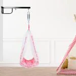 Made2Craft Baby Sleep Swing-cradle with attached net & Hanging Stand - Pink