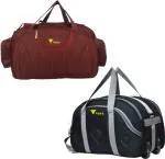FEDRA Red Polyester Strolley Duffel Bag - 50 L (Pack of 2)