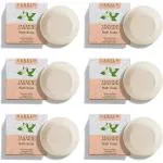 Carelo Jasmine Natural Bath Soap for Natural Glow with Anti-Oxidants (Value Pack) 6 x 100gms