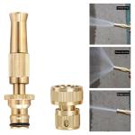Imaashi Brass Water Spray Nozzle - Adjustable Pressure Booster for Car Wash & Gardening - Compatible with 1/2