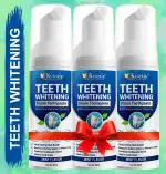 KURAIY Teeth Cleaning Mousse Natural Mouth Wash Hygiene Freshen Breath Dissolve Stains Dental Tool Teeth Whitening Foam Toothpaste 60ml