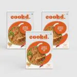 Cookd Ambur Biryani Kit 505g (Pack of 3) Serves 3 People | Ready to Cook Biryani Recipe in 20 Min with Samba Rice, Biryani Paste & Seasoning Oil | Authentic Biryani Masala with Aromatic Spices