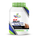 Nutra On Pure Isolate Protein| 25g Protein, 6.2g BCAA| Muscle Growth & Recovery | Gym Supplement for Men & Women - Supreme Chocolate - 1 kg (31 Servings)